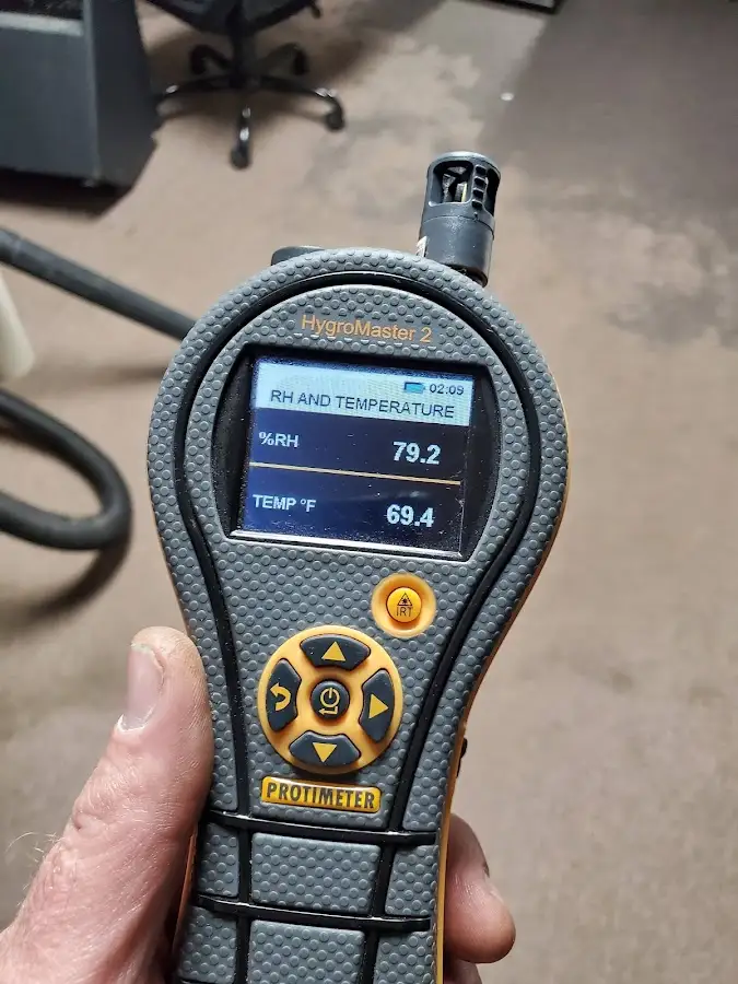 Moisture meter humidity assessment for Fire & Smoke Damage Restoration in Fairmont